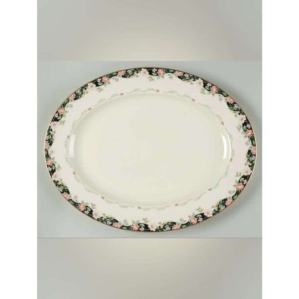 Vintage Lenox Prairie Blossom 16" Oval Serving Platter Made In USA